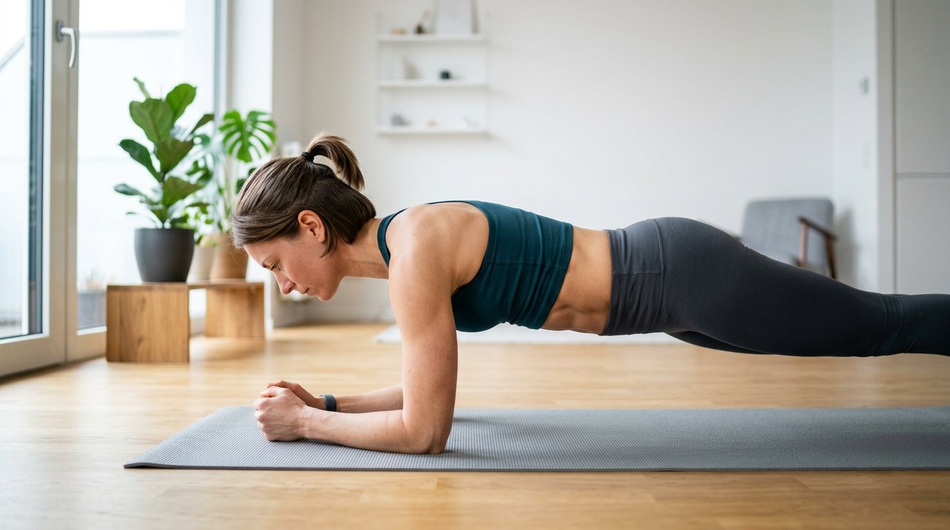 entdecken Sie 5 effektive Bauchübungen für nur 3 Minuten täglich, die Ihnen zu einem flacheren Bauch verhelfen und bessere Ergebnisse als klassische Crunches bringen