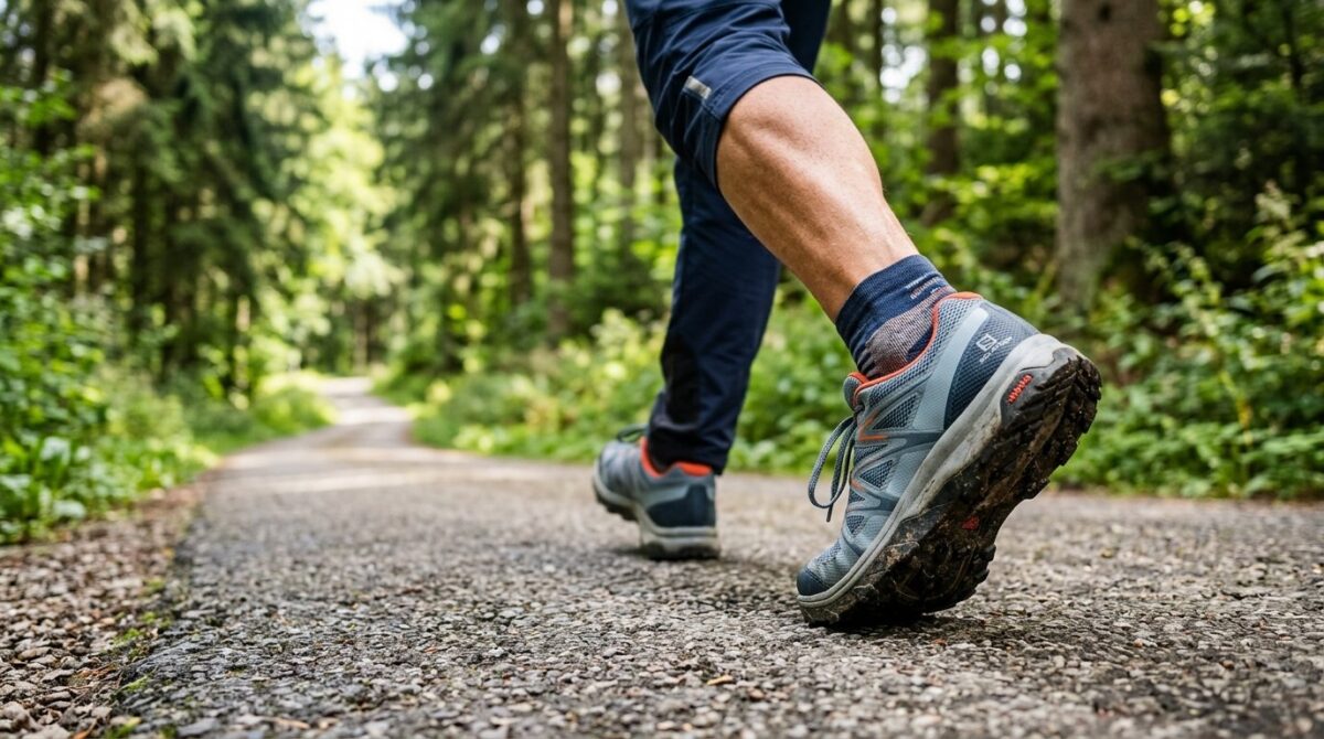 entdecken Sie, wie sportliches Gehen über 60 Jahren effektiver als Joggen Kalorien verbrennt und die Gelenke schont