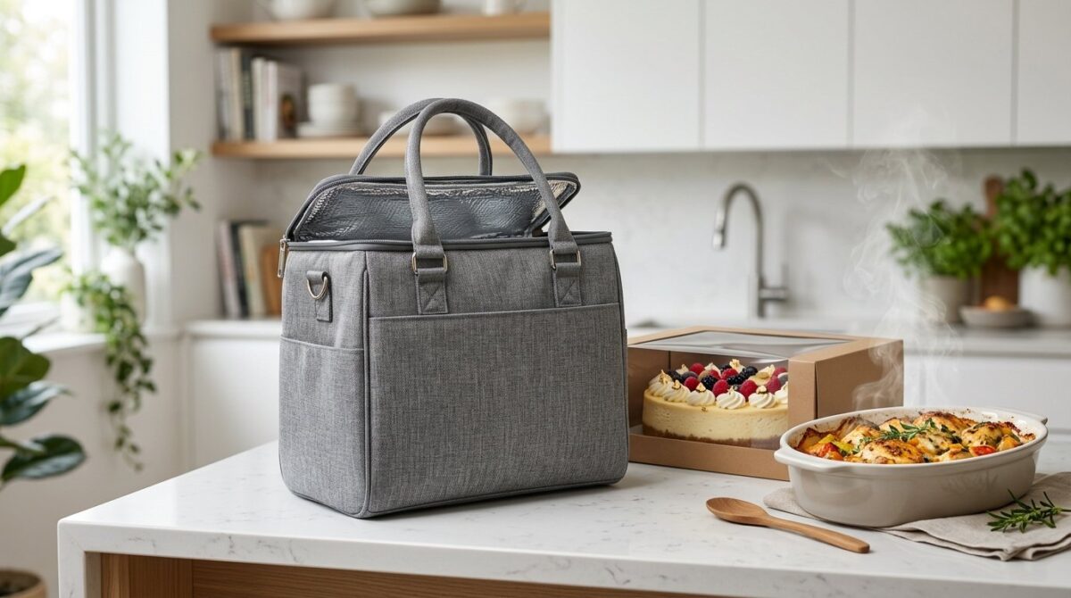 entdecken Sie die elegante Mathon Isoliertasche mit 22 Litern Kapazität für sicheren Lebensmitteltransport und praktische Effizienz im Alltag