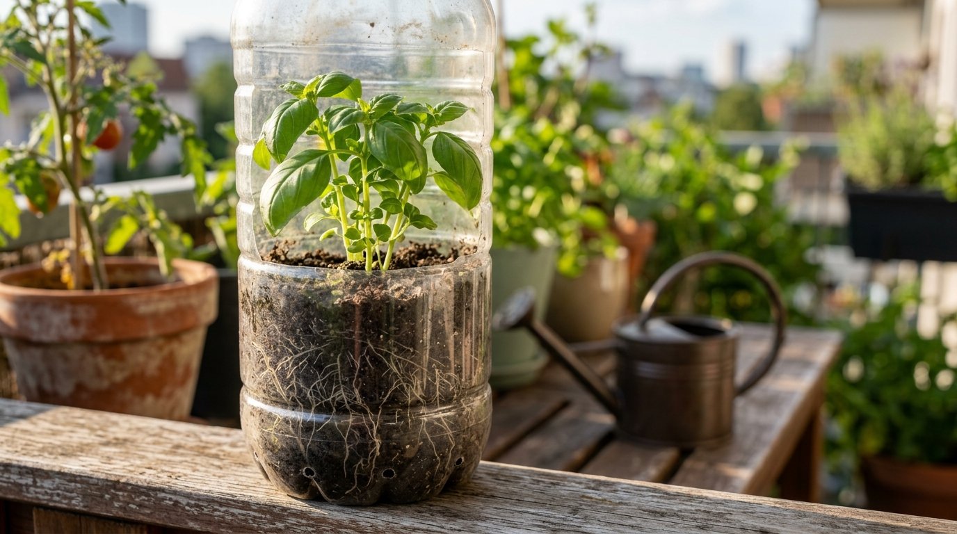 erfahren Sie, ob Plastikflaschen als Pflanzgefäße im Garten wirklich umweltfreundlich sind oder versteckte Risiken bergen