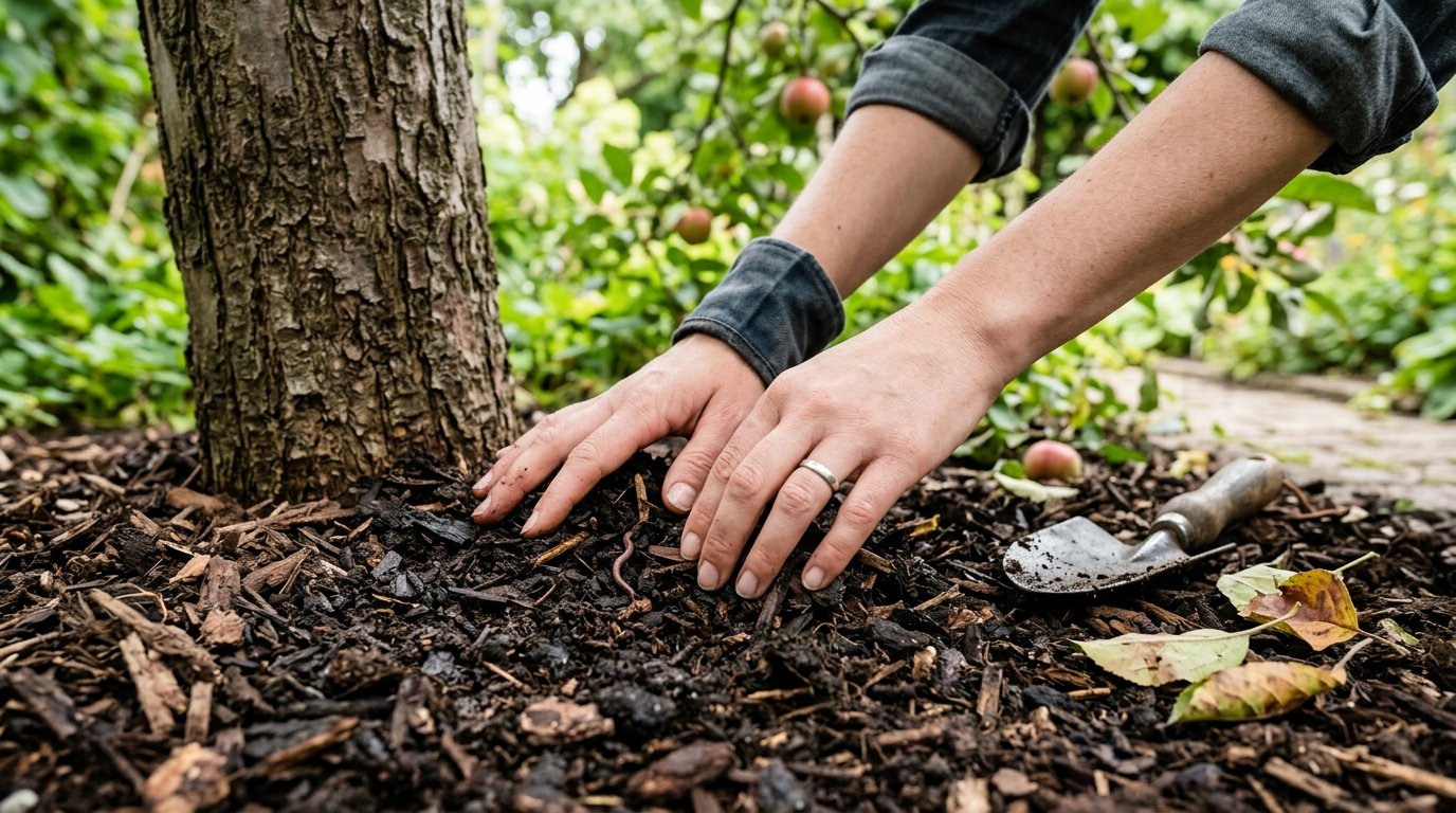 erfahren Sie, wie Obstbauern Apfelbäume mit einer einfachen 3-Minuten-Routine pflegen, ohne teure Dünger oder häufiges Gießen